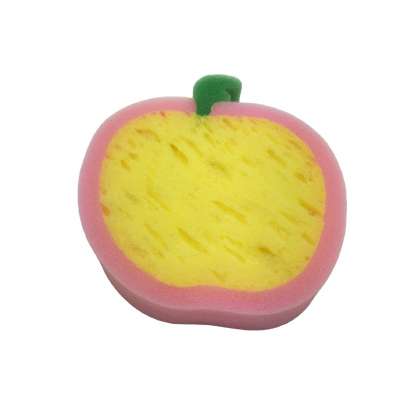 Colorful Furit Shape Bath Sponge Manufacturer Cute Kids Bath Sponge